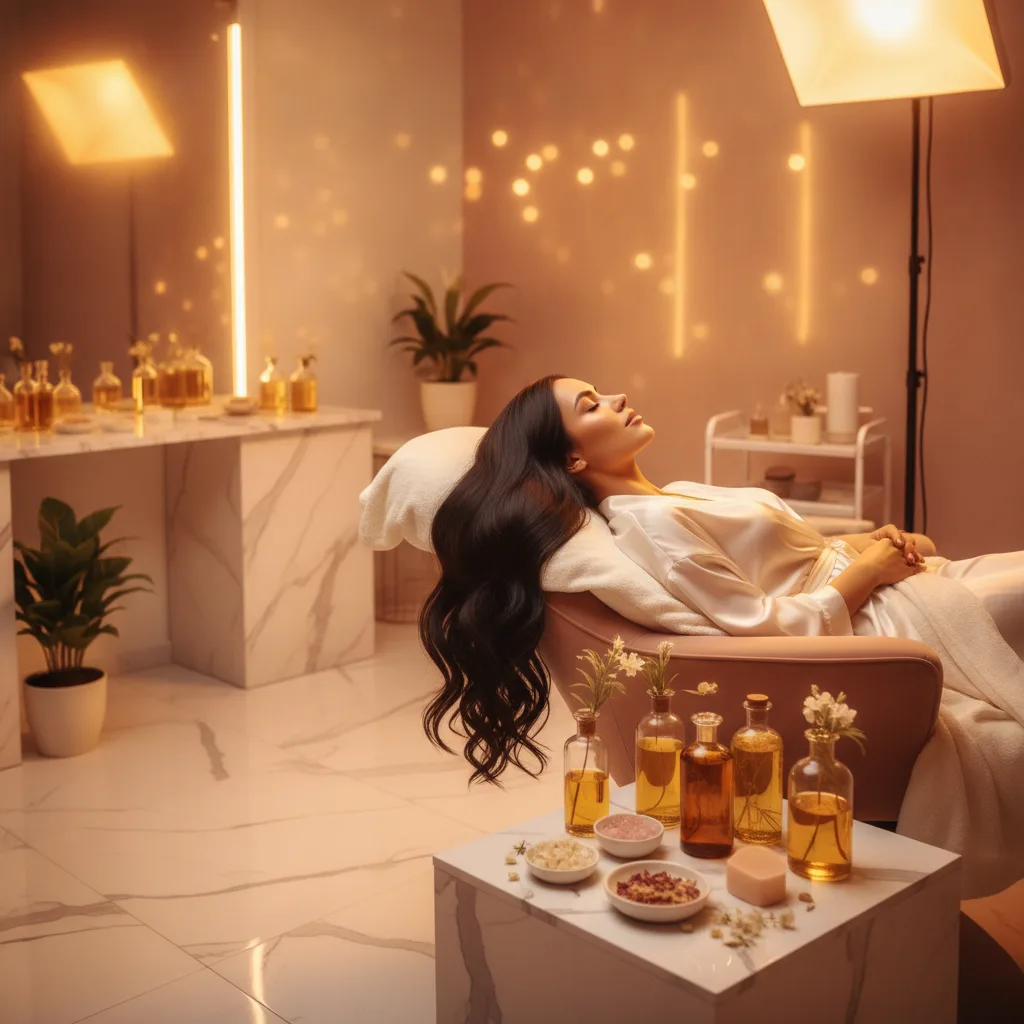 Serene scalp ritual studio